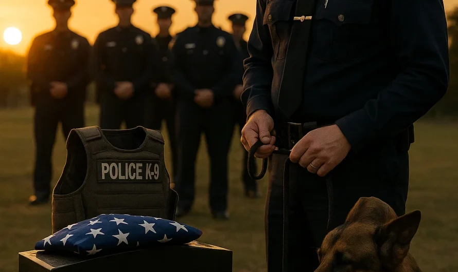 “He Was the Last of Them — The Final K9 Standing from a Mission That Changed Texas Forever. After Years of Service, One Final Salute, and a Crowd That Could Barely Hold Back Tears, Rex Was Laid to Rest. But It Wasn’t Just His Age, or the Flood, or the Badge That Made His Story Unforgettable… It Was What He Did in His Final Hours — and What His Handler Placed on the Casket — That Left Even Hardened Officers Speechless.”_cheese