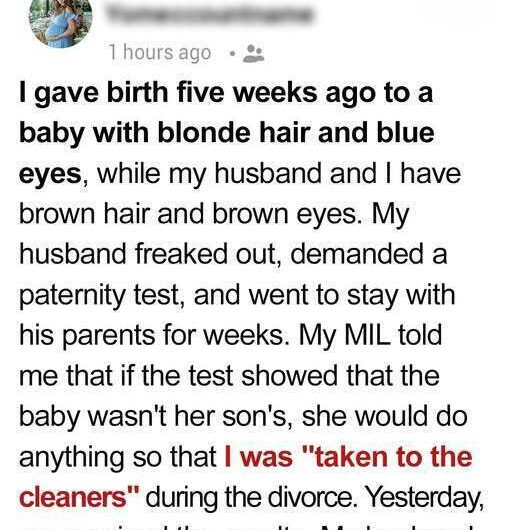 My Husband Asked For Paternity Test after I Gave Birth, He Was Shocked When He Read the Results