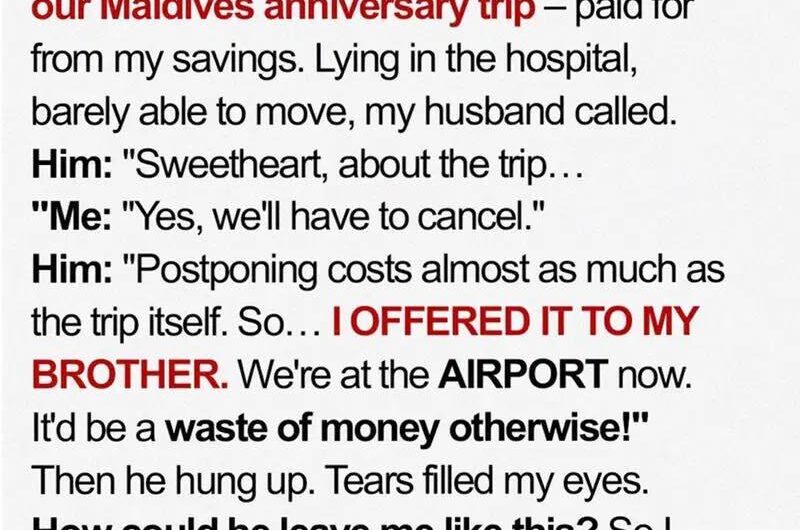 My Husband Chose a Vacation Over Me After My Stroke—The Surprise on His Return Was Priceless