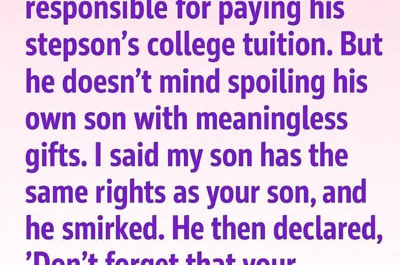 Why My Husband Refuses to Cover Our Son’s Tuition—and What I Did Next