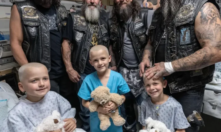 Fifteen Bikers Broke Into Children’s Hospital At Three AM To Visit Dying Boy